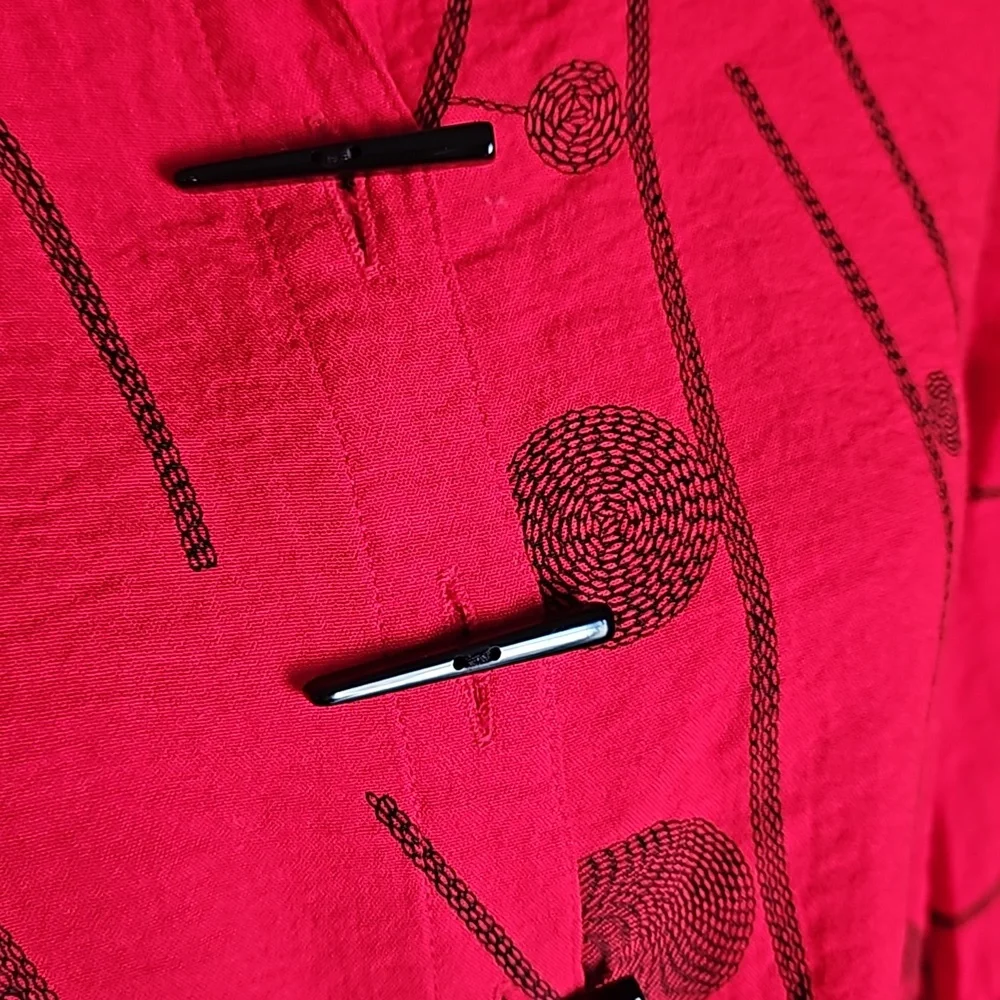 Ali Miles Poppy Print Overpiece/Jacket - Picture 3 of 9